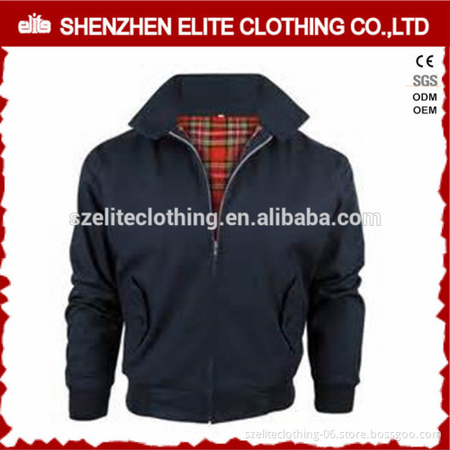 Fashion Navy Blue Wholesale Warm Bomber Jacket Customised